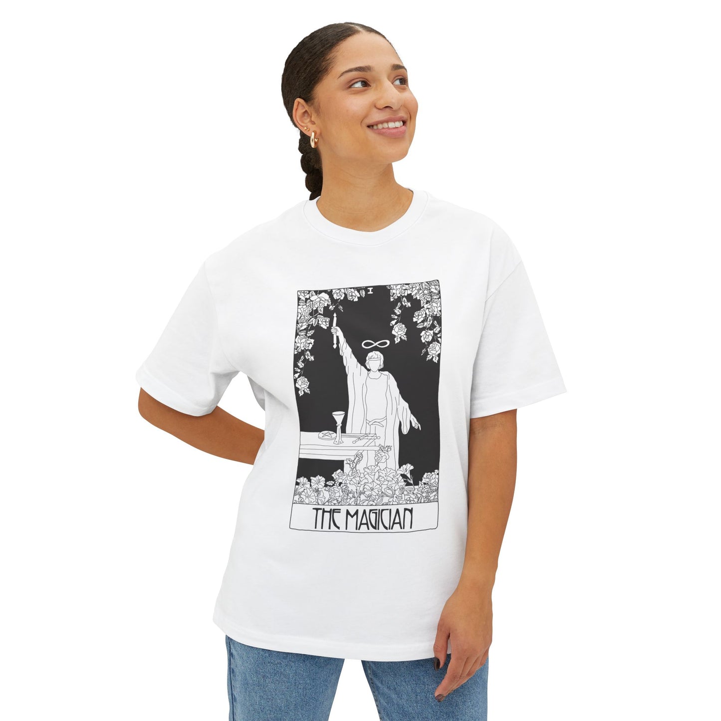 The Magician Tarot T-Shirt – Scaevola Deck | Unisex Boxy Fit Cotton Tee