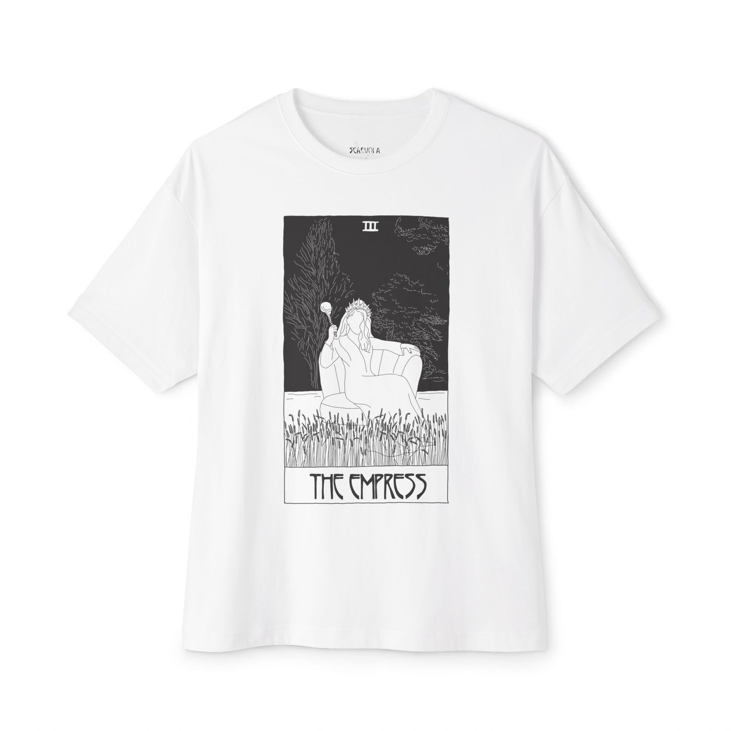 The Empress Tarot T-Shirt – Scaevola Deck | Unisex Boxy Fit Cotton Tee