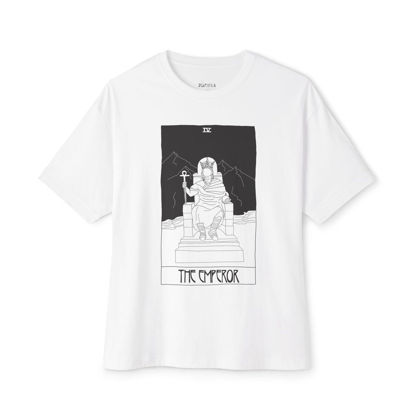 The Emperor Tarot T-Shirt – Scaevola Deck | Unisex Boxy Fit Cotton Tee