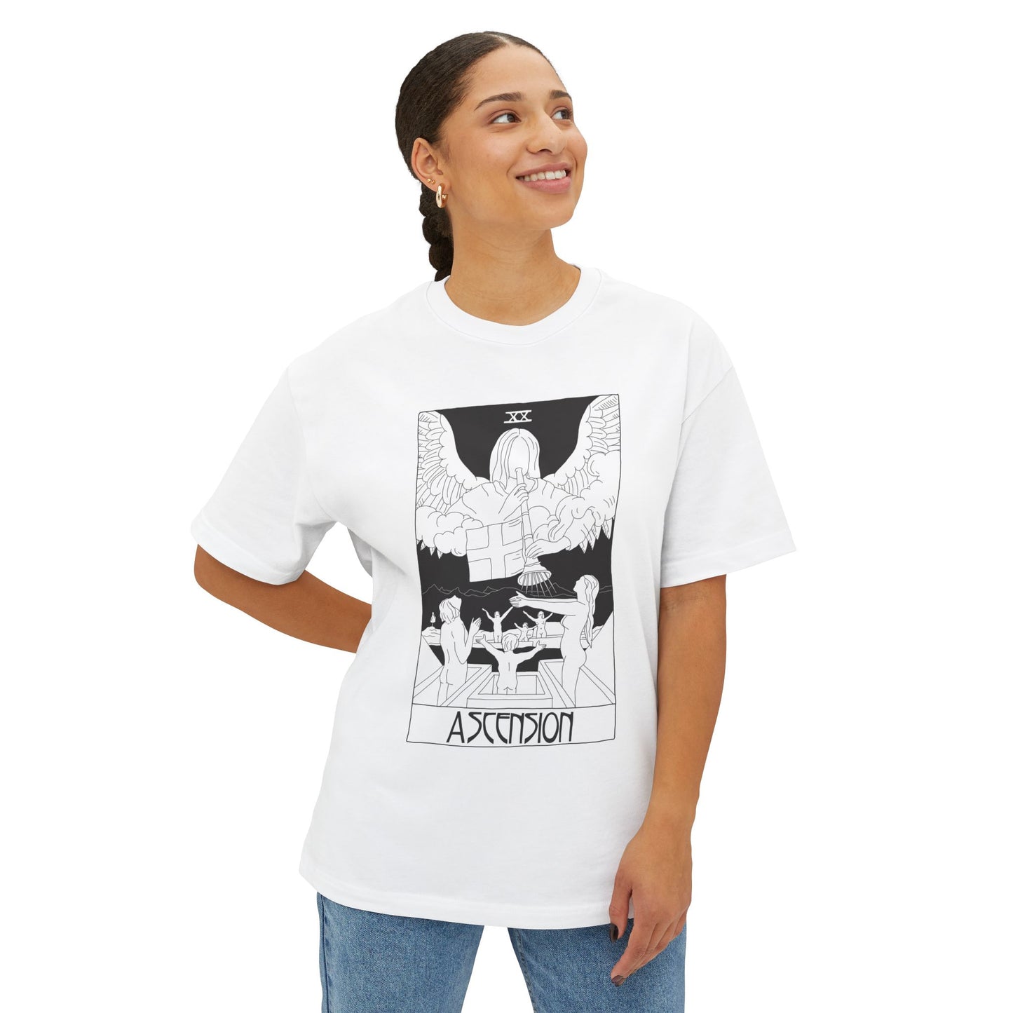 Ascension Tarot T-Shirt – Scaevola Deck | Unisex Boxy Fit Cotton Tee