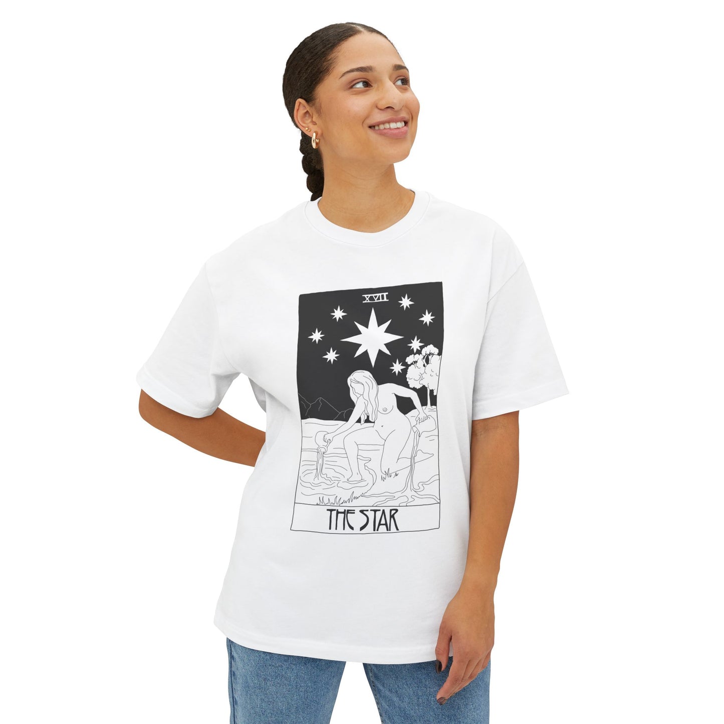 The Star Tarot T-Shirt – Scaevola Deck | Unisex Boxy Fit Cotton Tee