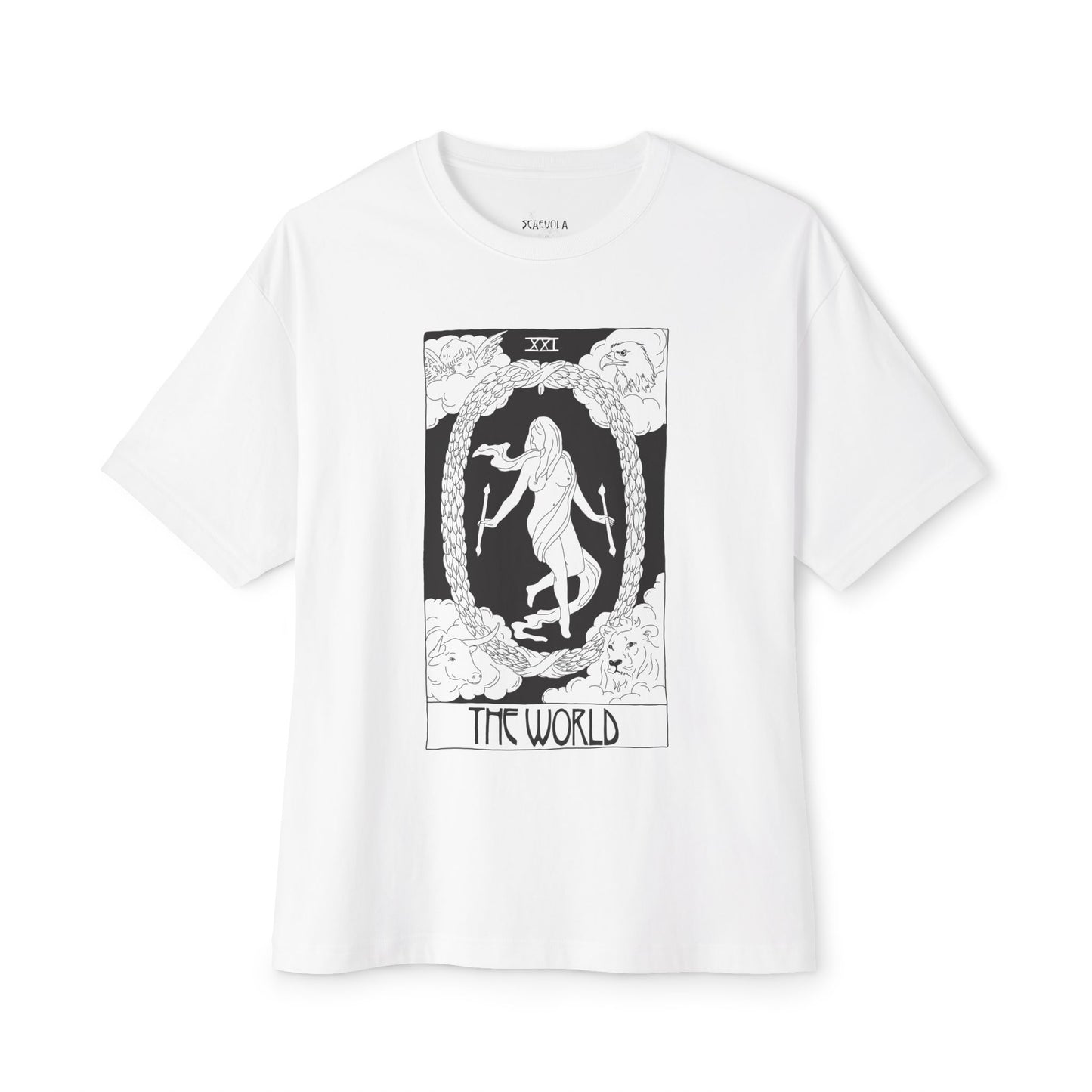 The World Tarot T-Shirt – Scaevola Deck | Unisex Boxy Fit Cotton Tee