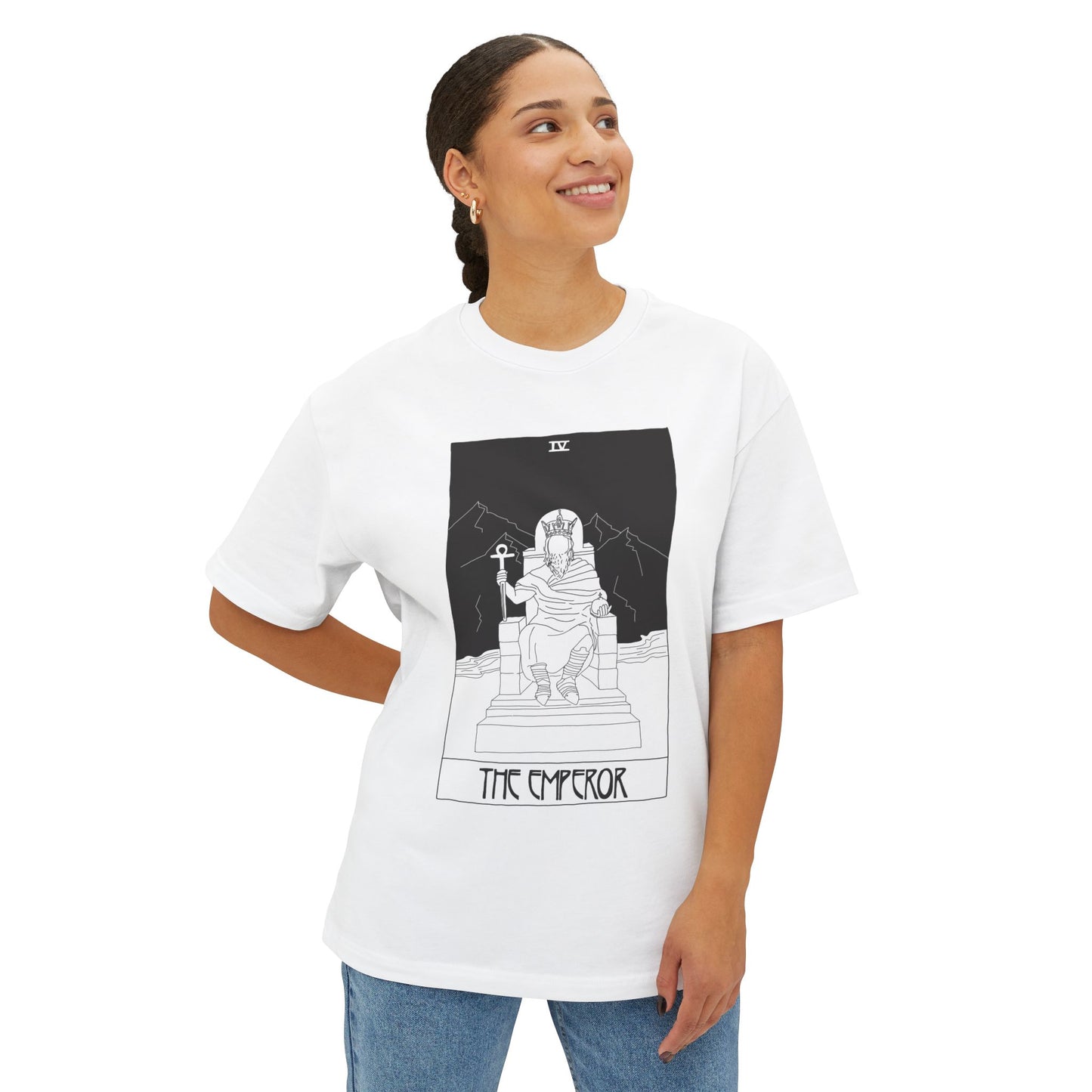 The Emperor Tarot T-Shirt – Scaevola Deck | Unisex Boxy Fit Cotton Tee