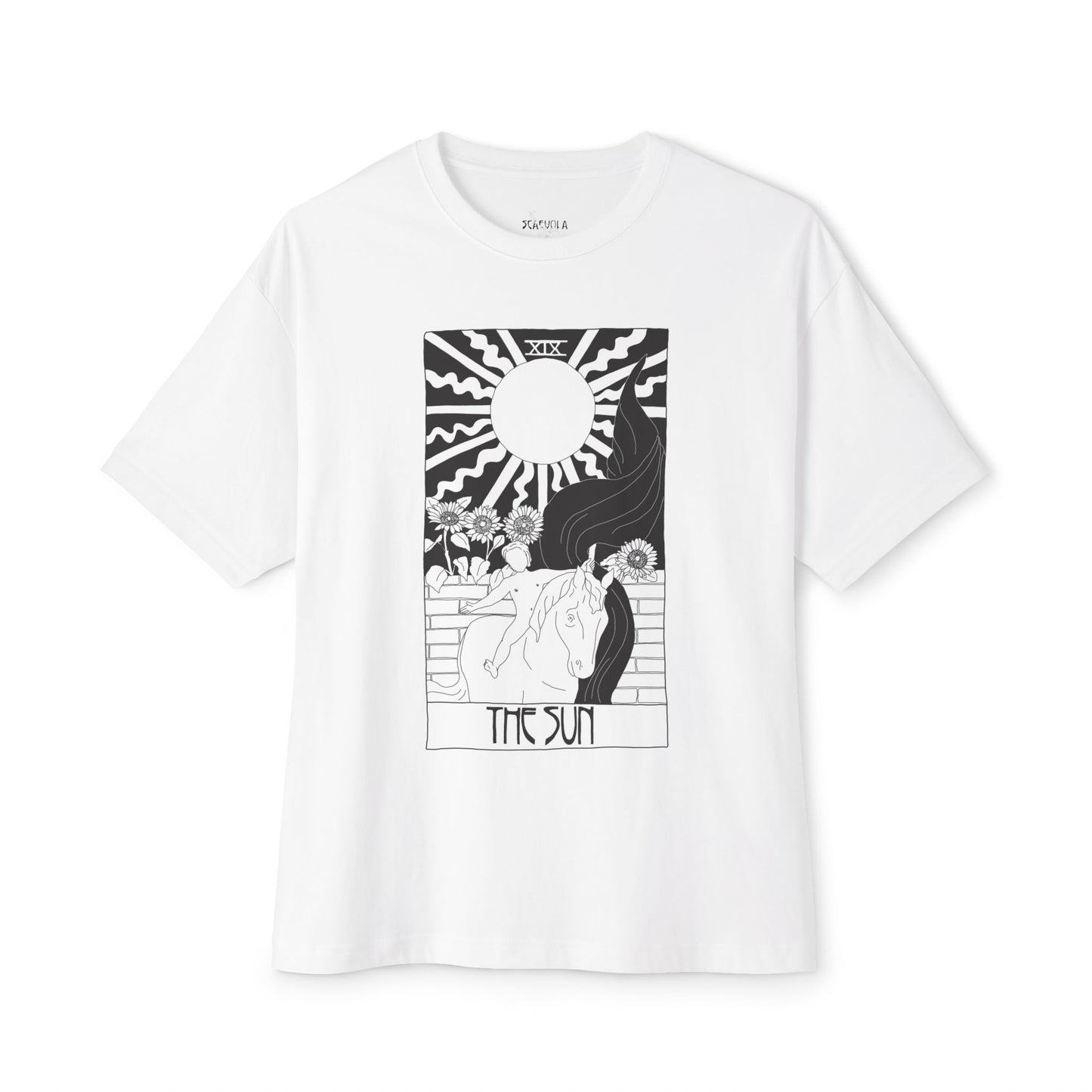 The Sun Tarot T-Shirt – Scaevola Deck | Unisex Boxy Fit Cotton Tee