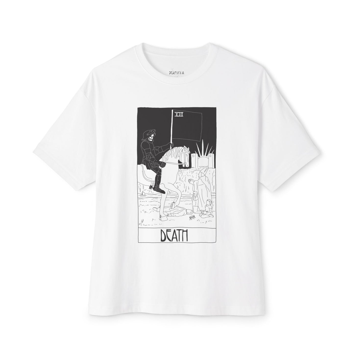 Death Tarot T-Shirt – Scaevola Deck | Unisex Boxy Fit Cotton Tee