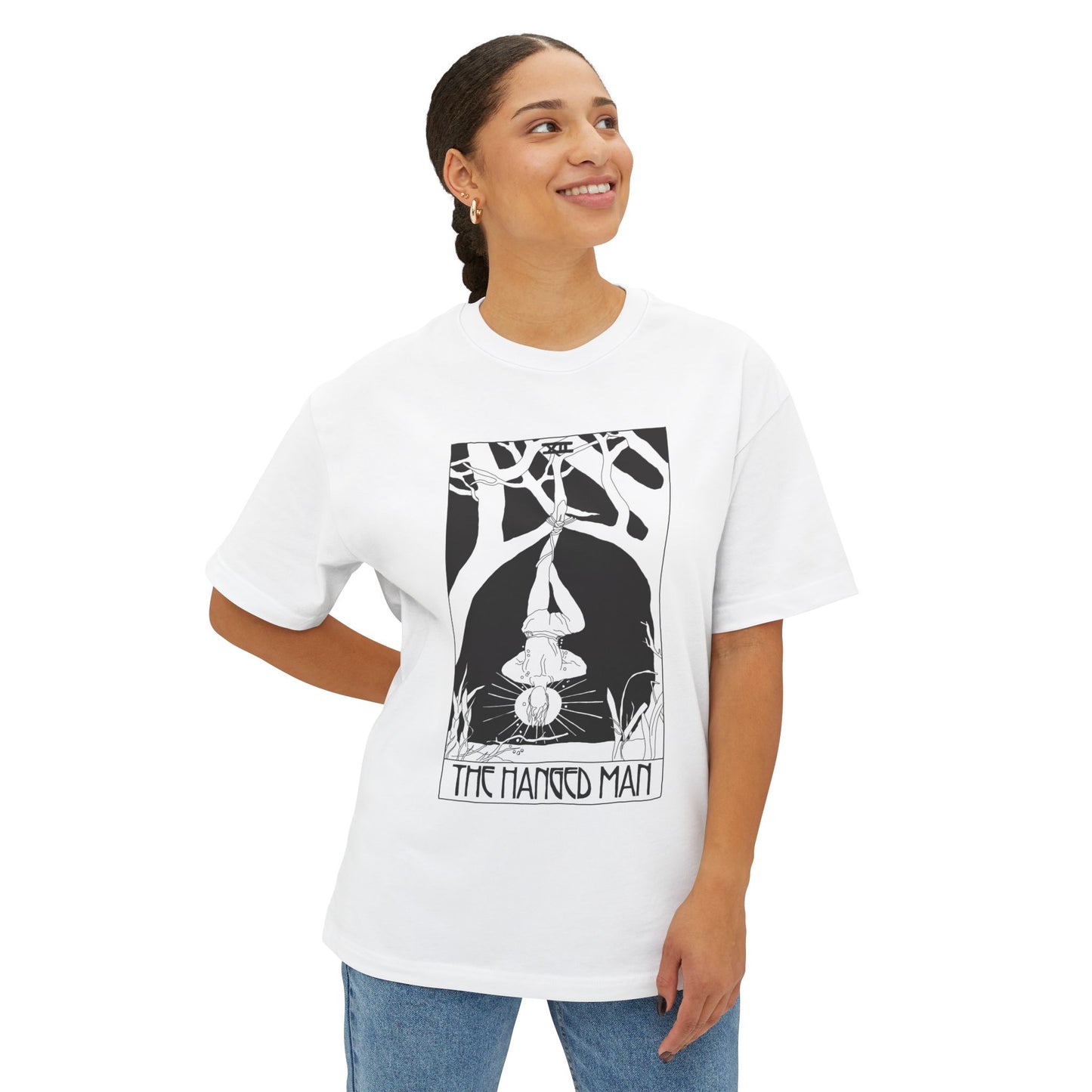 The Hanged Man Tarot T-Shirt – Scaevola Deck | Unisex Boxy Fit Cotton Tee