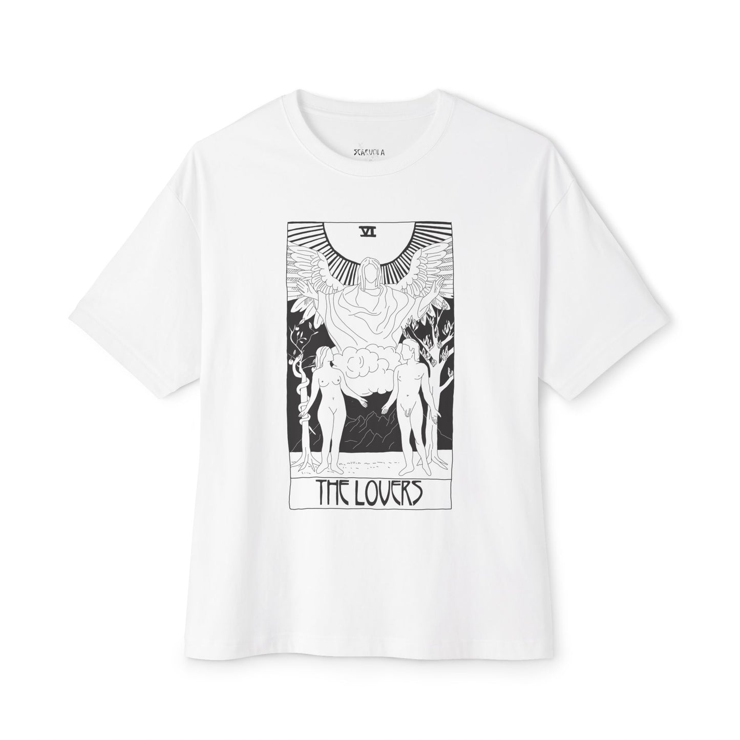 The Lovers Tarot T-Shirt – Scaevola Deck | Unisex Boxy Fit Cotton Tee
