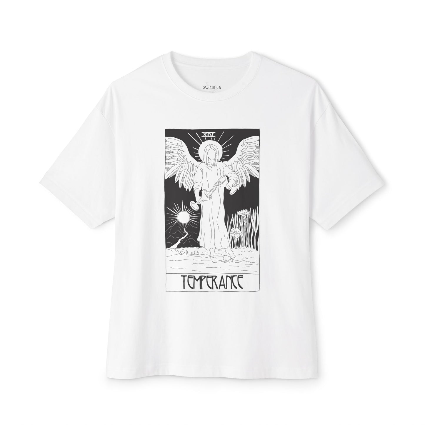 Temperance Tarot T-Shirt – Scaevola Deck | Unisex Boxy Fit Cotton Tee