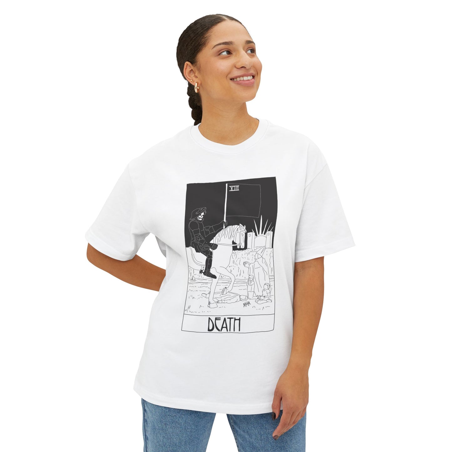 Death Tarot T-Shirt – Scaevola Deck | Unisex Boxy Fit Cotton Tee