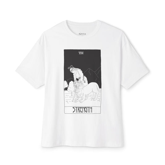 Strength Tarot T-Shirt – Scaevola Deck | Unisex Boxy Fit Cotton Tee