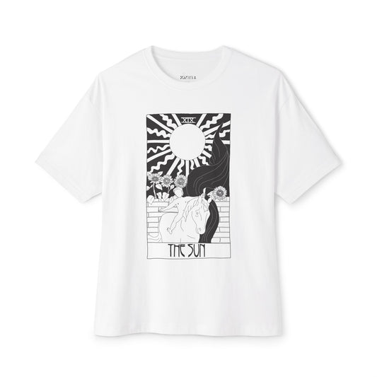 The Sun Tarot T-Shirt – Scaevola Deck | Unisex Boxy Fit Cotton Tee