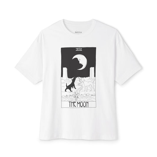 The Moon Tarot T-Shirt – Scaevola Deck | Unisex Boxy Fit Cotton Tee