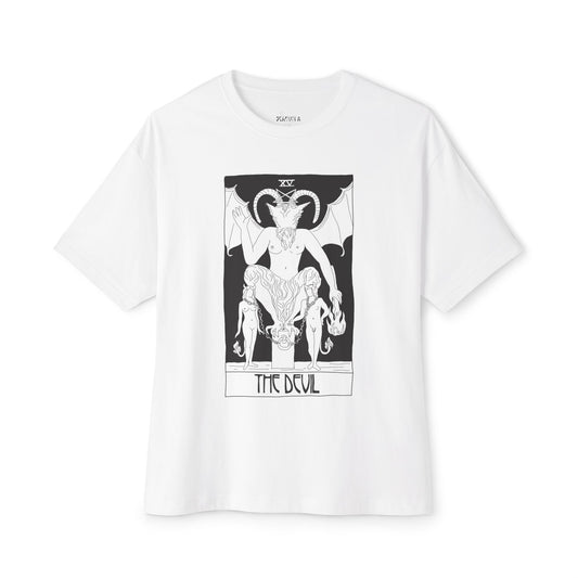 The Devil Tarot T-Shirt – Scaevola Deck | Unisex Boxy Fit Cotton Tee