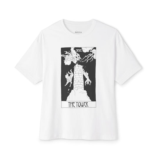 The Tower Tarot T-Shirt – Scaevola Deck | Unisex Boxy Fit Cotton Tee